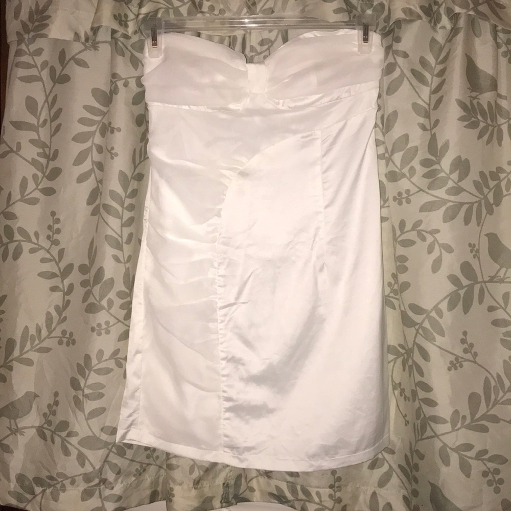 White mini dress